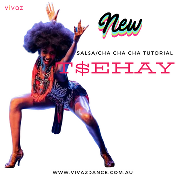 5 min Salsa / Cha Cha Cha Dance combo by Tsehay Hawkins | Vivaz Dance Shoes