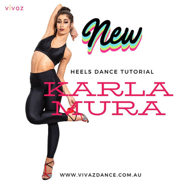 15min FUNK HEELS Dance tutorial by Karla Mura | Vivaz Dance Shoes