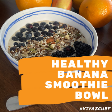 Healthy Banana Smoothie Breakfast Bowl | Ready in 5 Minutes