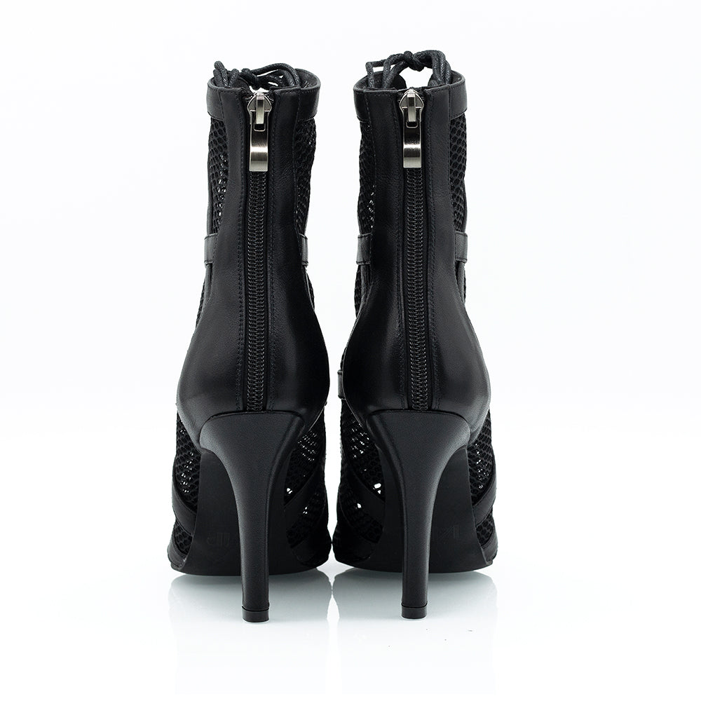 靴 Black by Vanquish Suede Ring Heels Boots vanquishbehind.jpg?v=1692741389