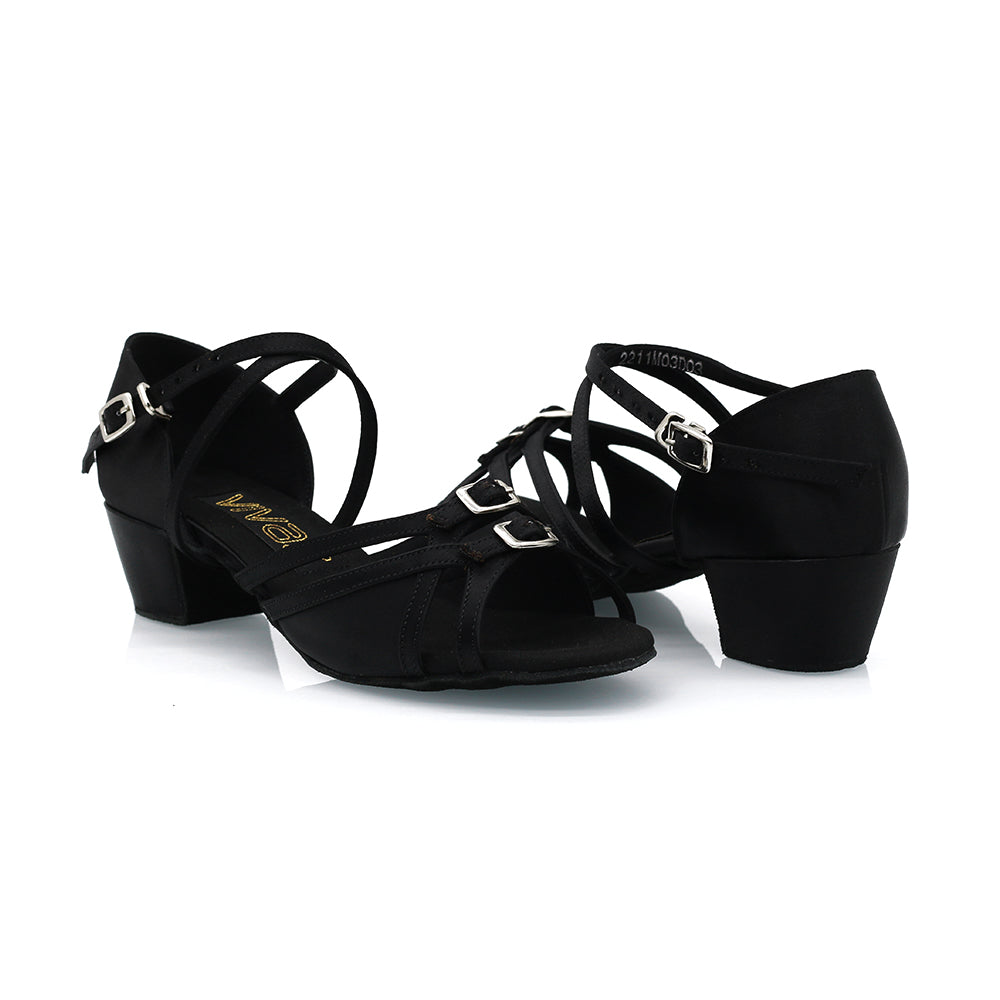 Punjabi Jutti Black Character Shoes For Women Low Heel Cuban Heel